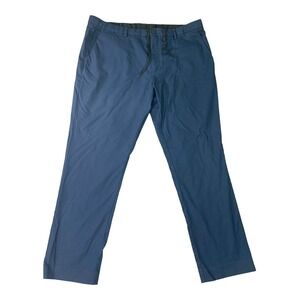 Bonobos Tech Chinos Slim Fit Pant Mens 38x30 Blue Performance‎ Wicking Quick Dry